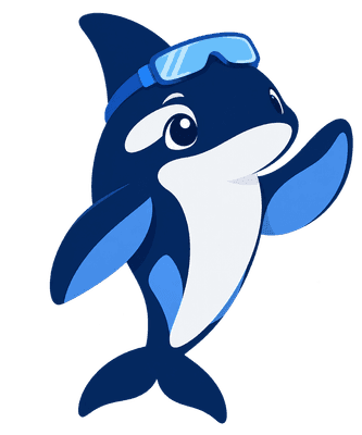 Kai, a orca mascote do OrcaCostPrint
